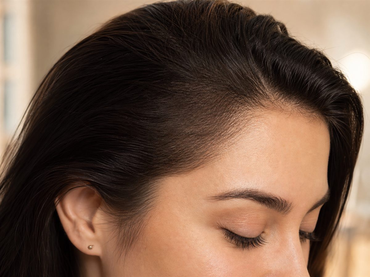 Hairline enhancement detail